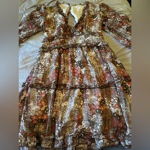 Dokotoo V neck dress